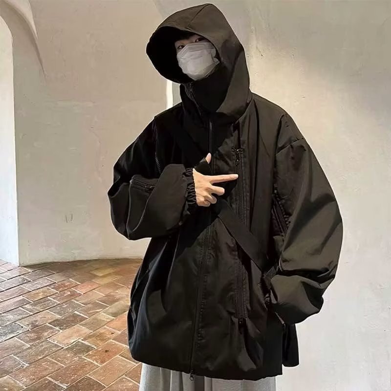 Men's Jacket 2025 Spring And Autumn New Style Sangyan Mountaineering Jacket Trendy American High-end Designer Coat Feel Jacket