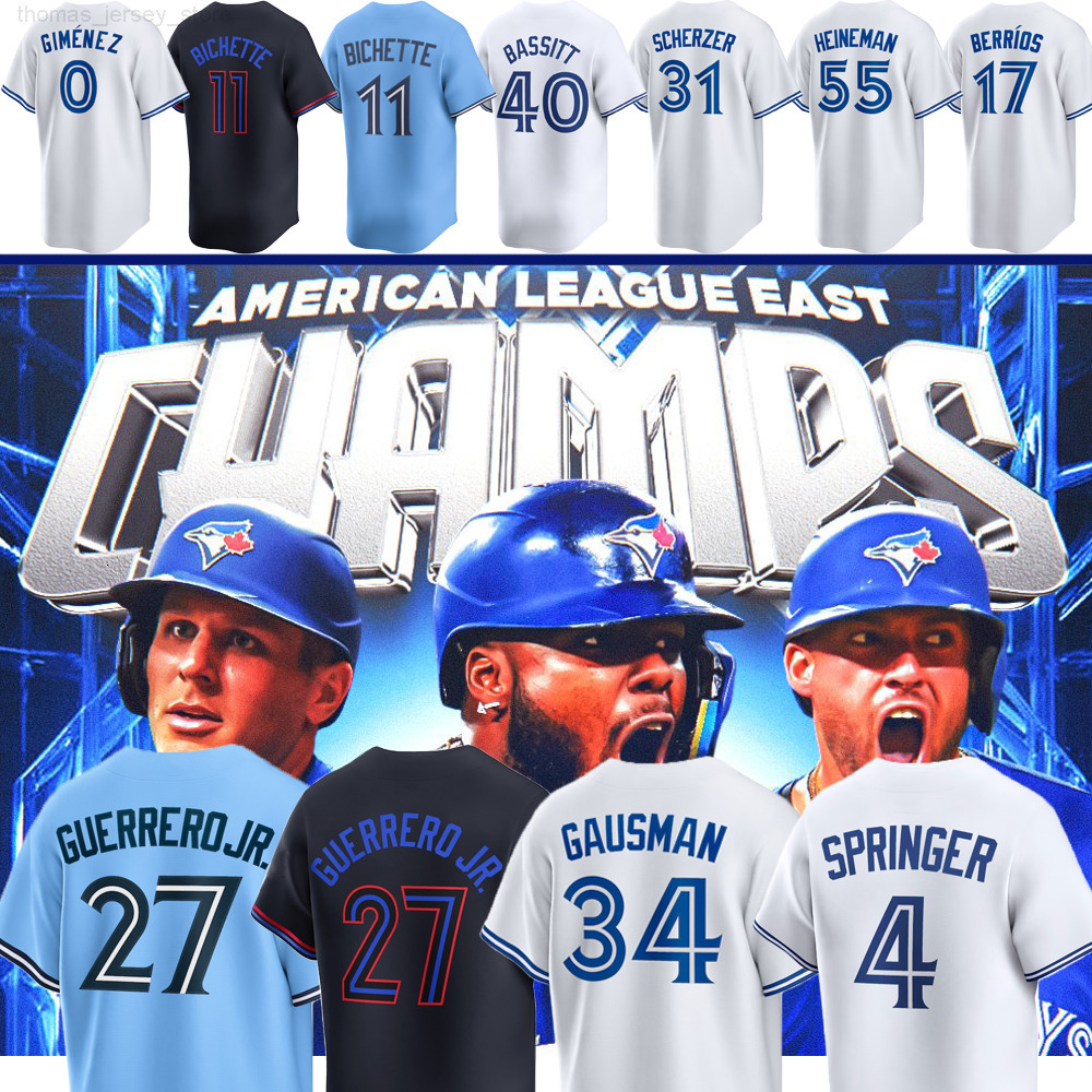 2025 World Series Blue Jays Vladimir Guerrero Jr Alejandro Kirk Baseball Jersey Addison Barger Trey Yesavage George Springer Bo Bichette Daulton Varsho Joe Carter