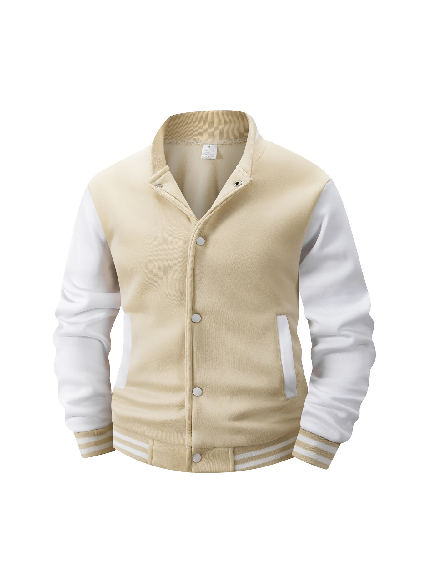 Baseballs Jackets Fashion Quality Patchwork Color Button Leather Sleeve Sports Coat Men Fleece Baseball Jacket Coats 251028