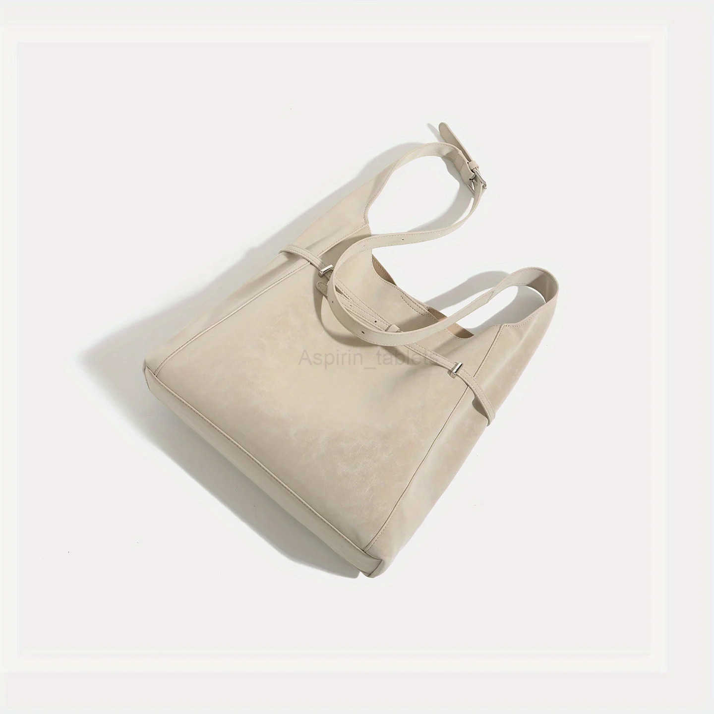 JIOMAY 2025 New Womens Minimalist Handbag Soft Matte Shoulder Bag White Underarm Purse Large Capacity Hobo Bag for Daily Life M251030