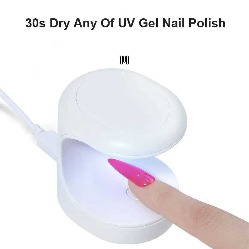 Mini Nail Dryer UV Lamp Manicure Machine Single Finger Nails Art Tool Gel Polish 16W Nail Dryer LED Lamp Manicure Tools With USB L251030