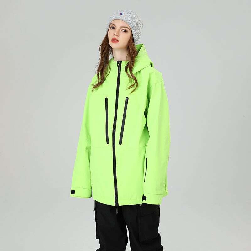 Women's Winter Top Men's Ski Windproof Waterproof Warm Double Breathable Single Board Snow Suit