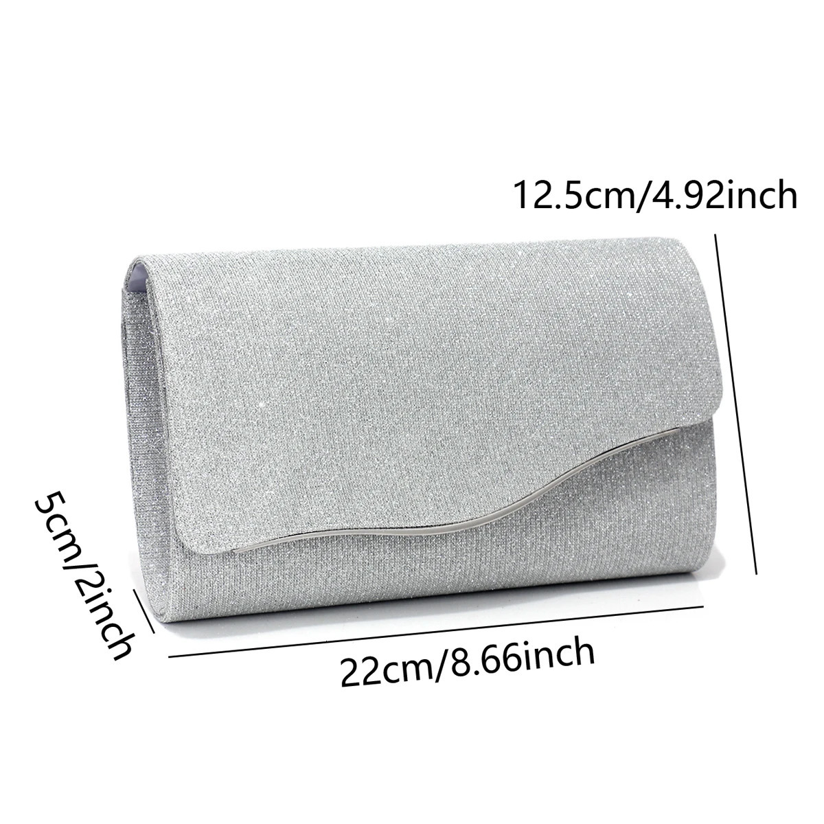 Glitter Women Evening Bags Fashion Black Color Lady Party Dress Banquet Clutch Bags With Shoulder Chain Messenger Purse 251030