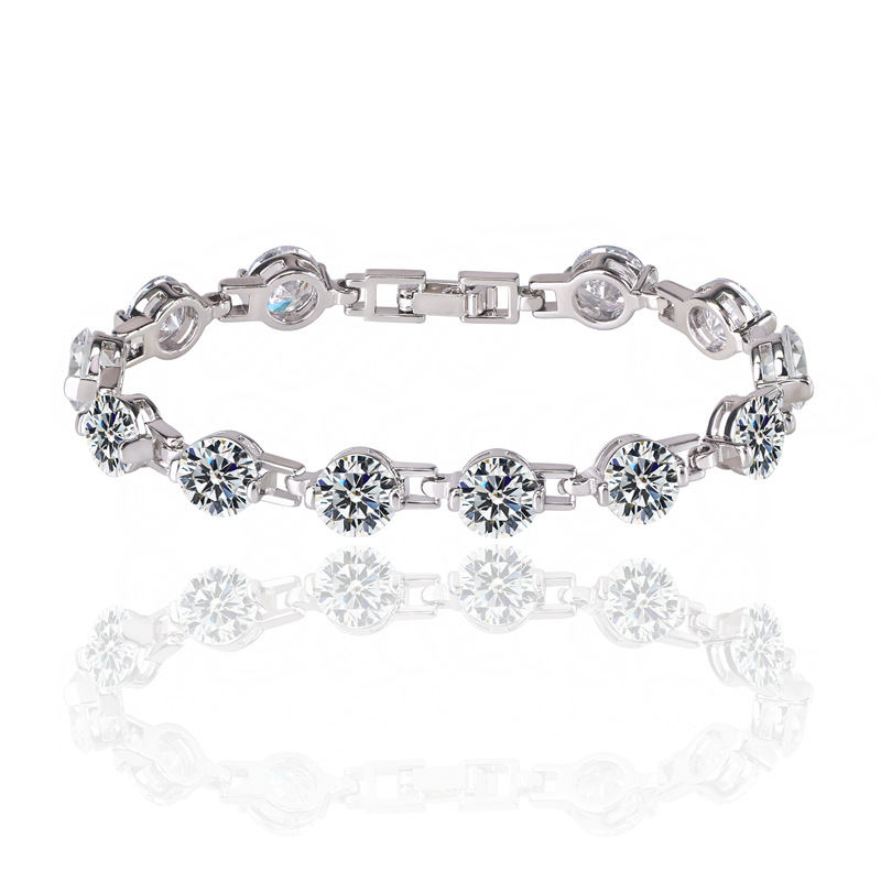 Bracelet for women Luxurious diamond studded colored zircon bracelet fashionable niche high-end feel bracelet Christmas gift free shipping Designer br