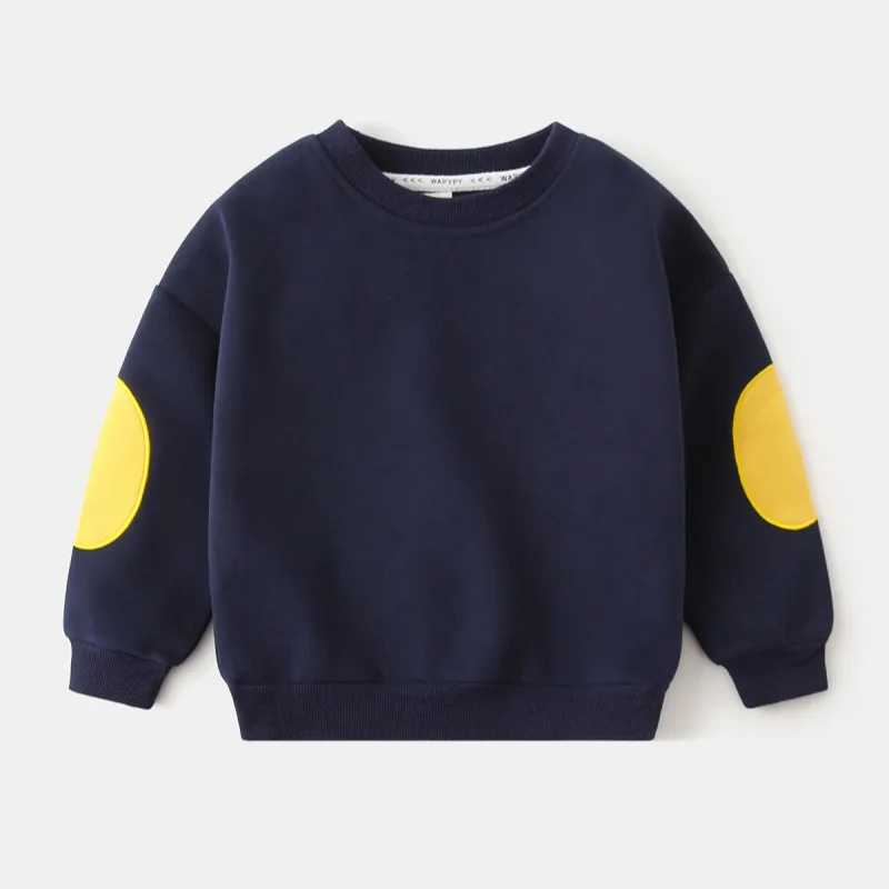 2025 Autumn Children Boy Sweatshirt Korean Style Round Collar Kid Boy Long Sleeve Tops Casual Soft Cotton Toddler Boy PulloverT251030