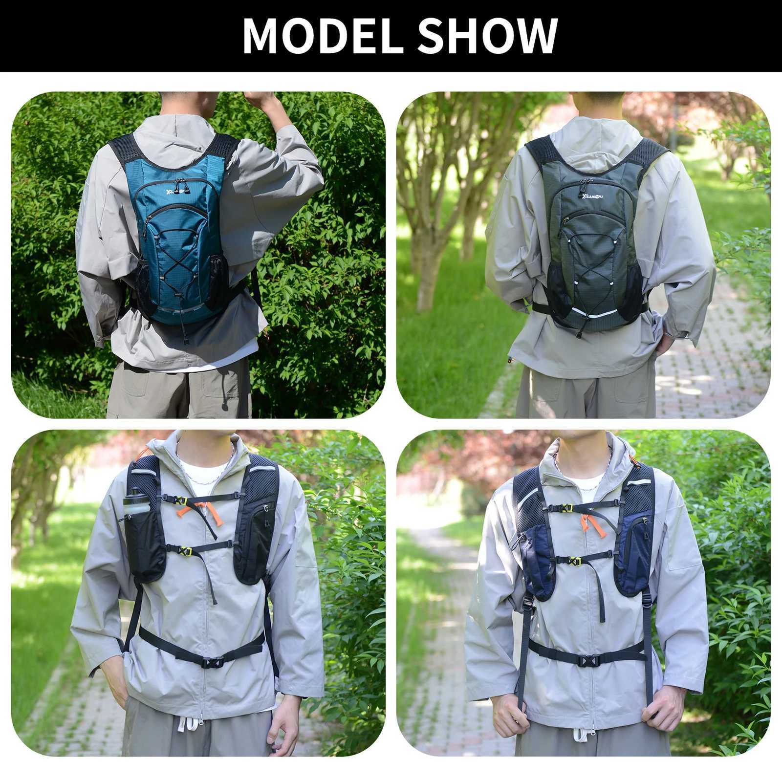 Hiking Backpack Waterproof Lightweight Travel Backpacks for Men Women Packable Sports Backpack with Water Bladder for Camping H251029