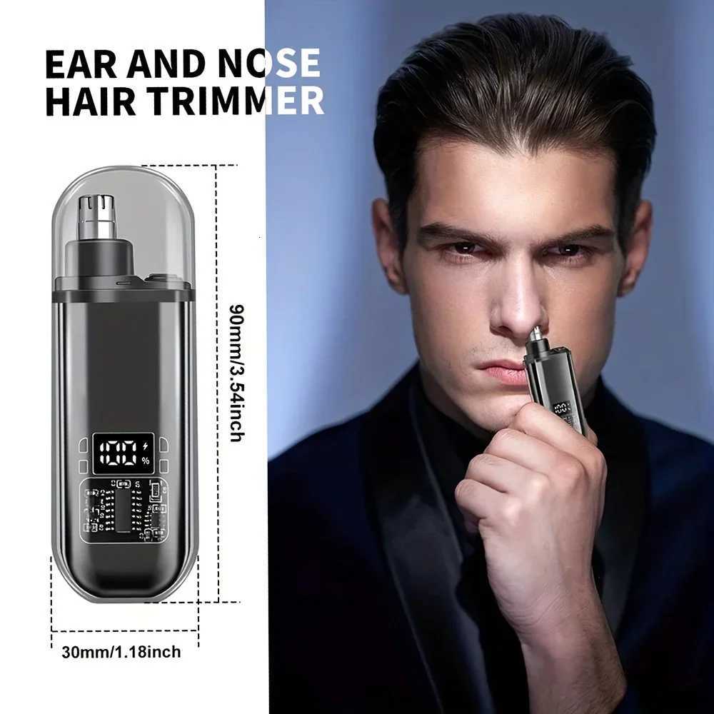 Suitable for men USB charging nose and ear hair trimmer portable electric nose hair clipper mini compact design quick chargin M251030