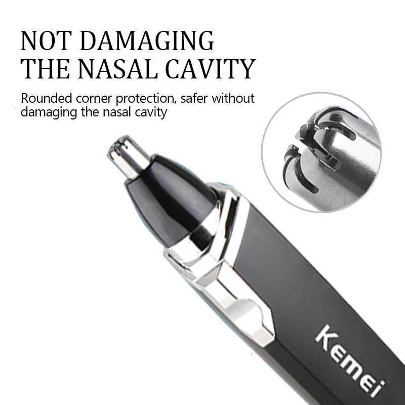 Kemei professional nose hair trimmer beard trimer mens eyebrow nose trimmer for nose and ear cleaner hair removal machine M251030
