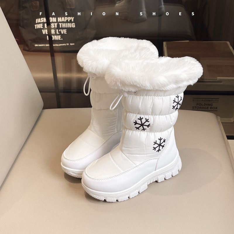 New Foreign Trade Snow Boots Winter New Mid Thick Bottom Warm Cotton Shoes Waterproof Wool Boots Designer Shoes Snow Boots