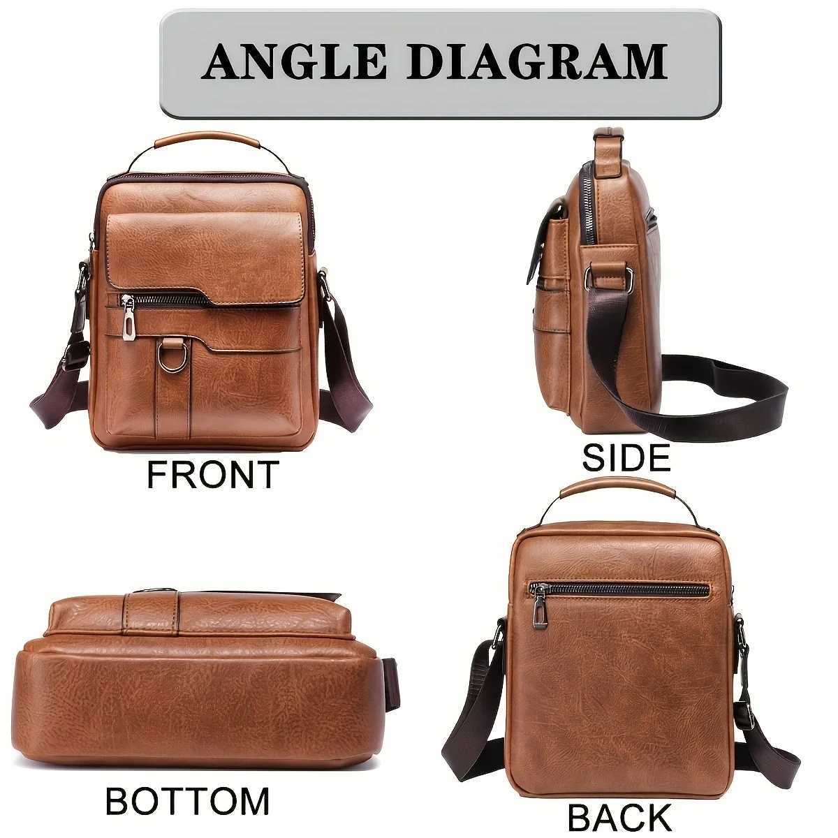 Mens Crossbody Bags Business Flap M Solid Messenger Bag Travel Bag Brand Men Shoder Bag for 97 iPad Men PU Leather Flaps Y251011