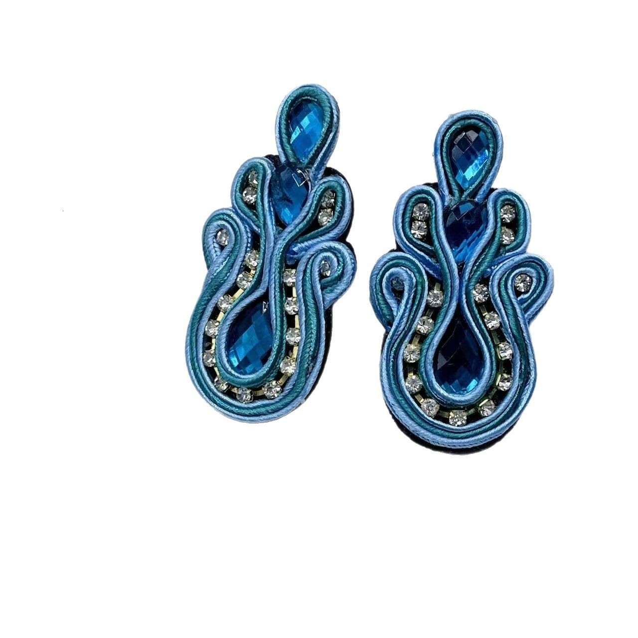 Kpacota Ethnic Bohemian Long Earrings Exaggeration Fashion Jewelry Colored Soda Water Handmade Pendant Earrings 240925