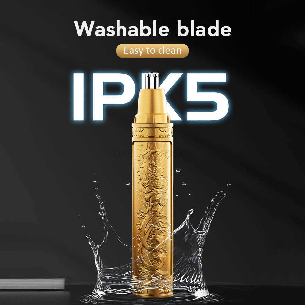 Mens Electric Ear and Nose Hair Trimmer 360 Rotating DualBlade Electric Shaver Professional Ear Nose Hair Clipper Facial Hair Z251030