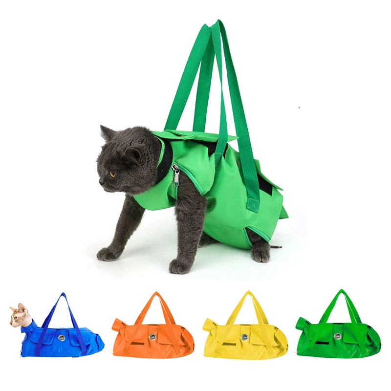 Multifunctional pet bag Breathable cat Double Shoulder Portable Cat Bag Antiscratch Bite Fixed Cat Bag Injection Bags Foldable 251030