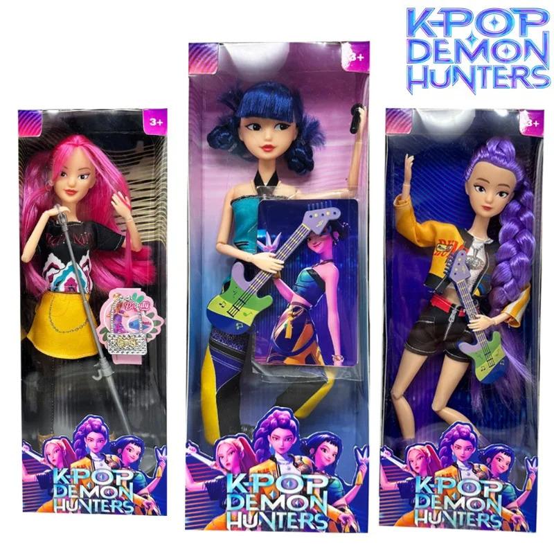 Kpop Demon Hunters Action Figure Toy Derpys Tiger Rumi Mira Sussy Figurine Doll For Fans Christmas gifts 251029