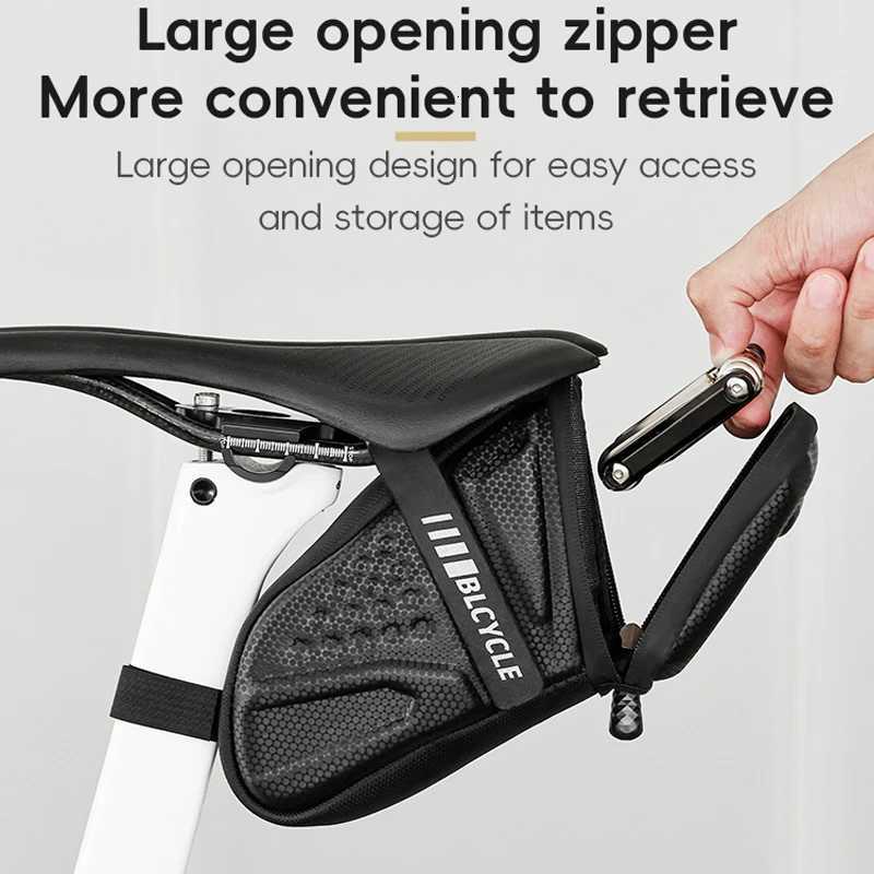 Bicycle Tail Bag Hard Shell EVA ThreeDimensional Riding Bag Mountain Road Bike Waterproof Saddle Bag Bicycle Riding Equipment H251029