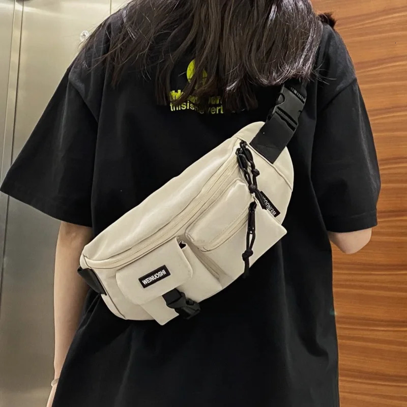 Multifunction Hip Hop Chest Bag Men Women Street Casual Sport Crossbody Bag Purple Yellow Waterproof Coin Purse Phone Waist Bag 251030