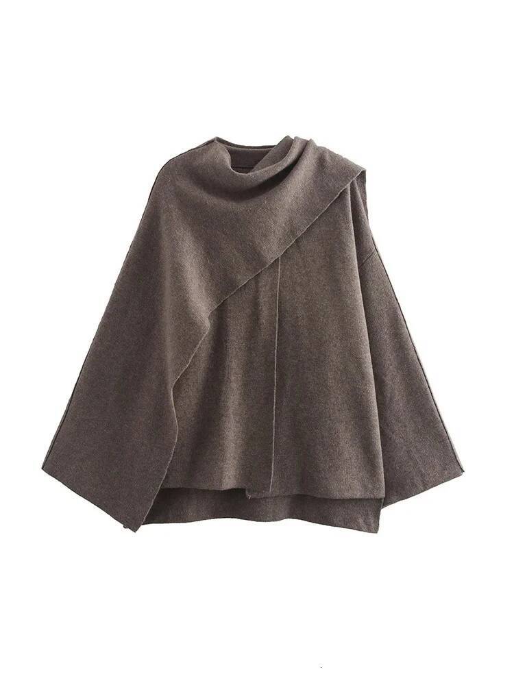 winter jacket women Women's Fashion Fall and Winter Comfortable Casual Commuter Knitted Loose Warm Coat Asymmetric Elegant Split Jacket