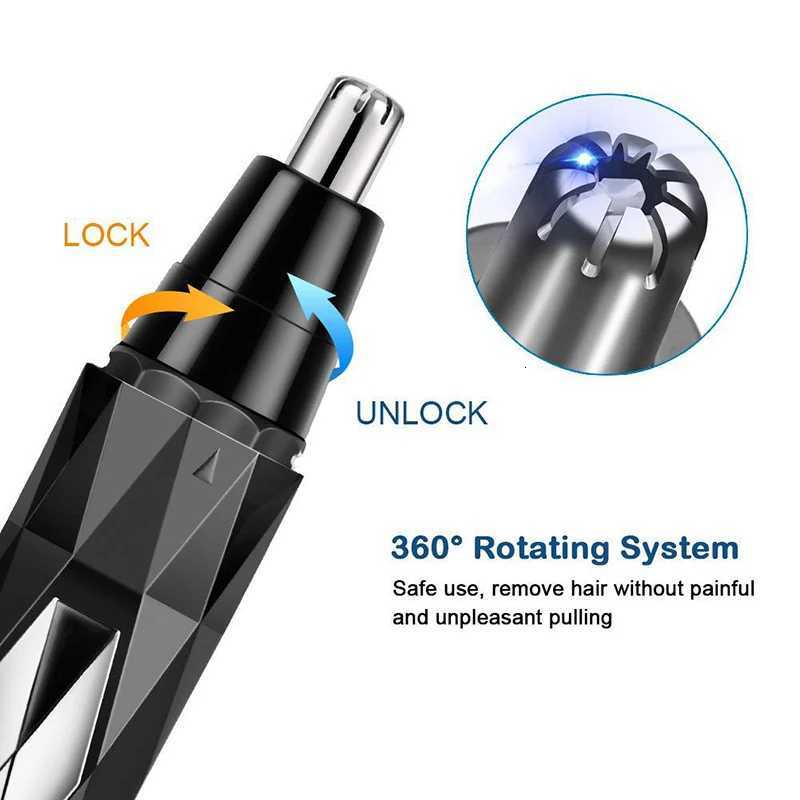 Men Electric Shaving Nose Ear Trimmer Safe Face Care Rechargeable Nose Hair Trimmer for Men Shaving Hair Removal Razor Beard M251030
