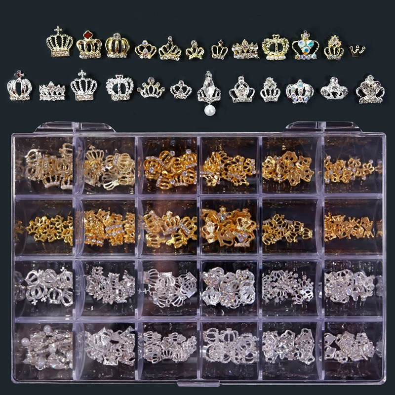 Crystal Nail Art Rhinestones Decoration Gem Stones Alloy 3D Nail Charms Diamond Parts Nail Art Accessories DIY For Nails 251027