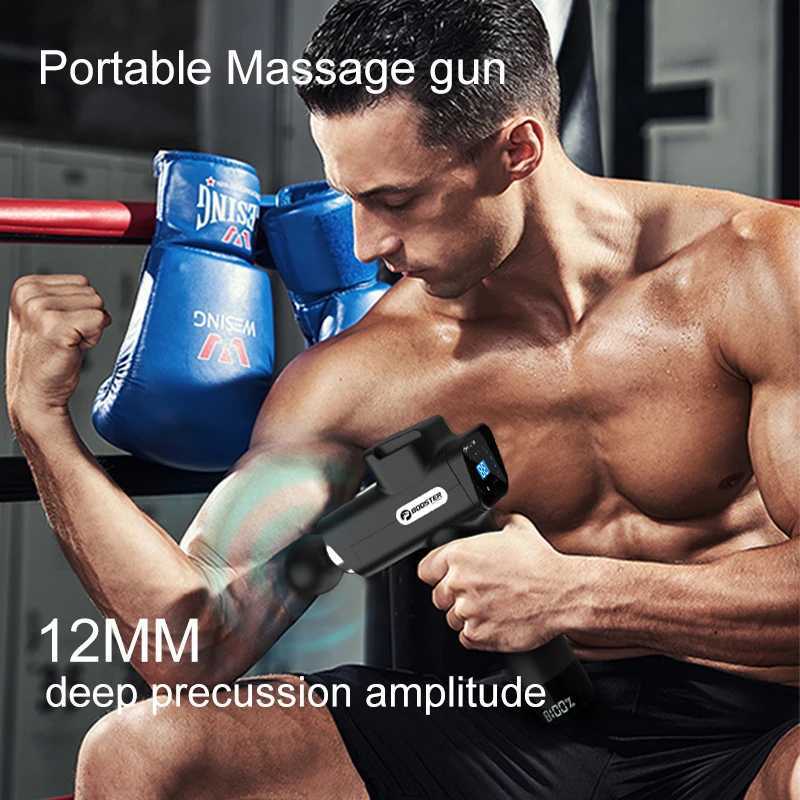 Booster M2D Massage gun Deep Tissue Percussion Neck Back Body Massager Portable Fascia Gun Muscle Relaxation Electric Massager J251030