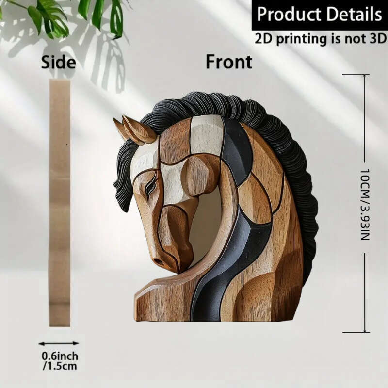 2D Flat Wooden Ornament Decoration for Desktop Entryway Home Decor 7