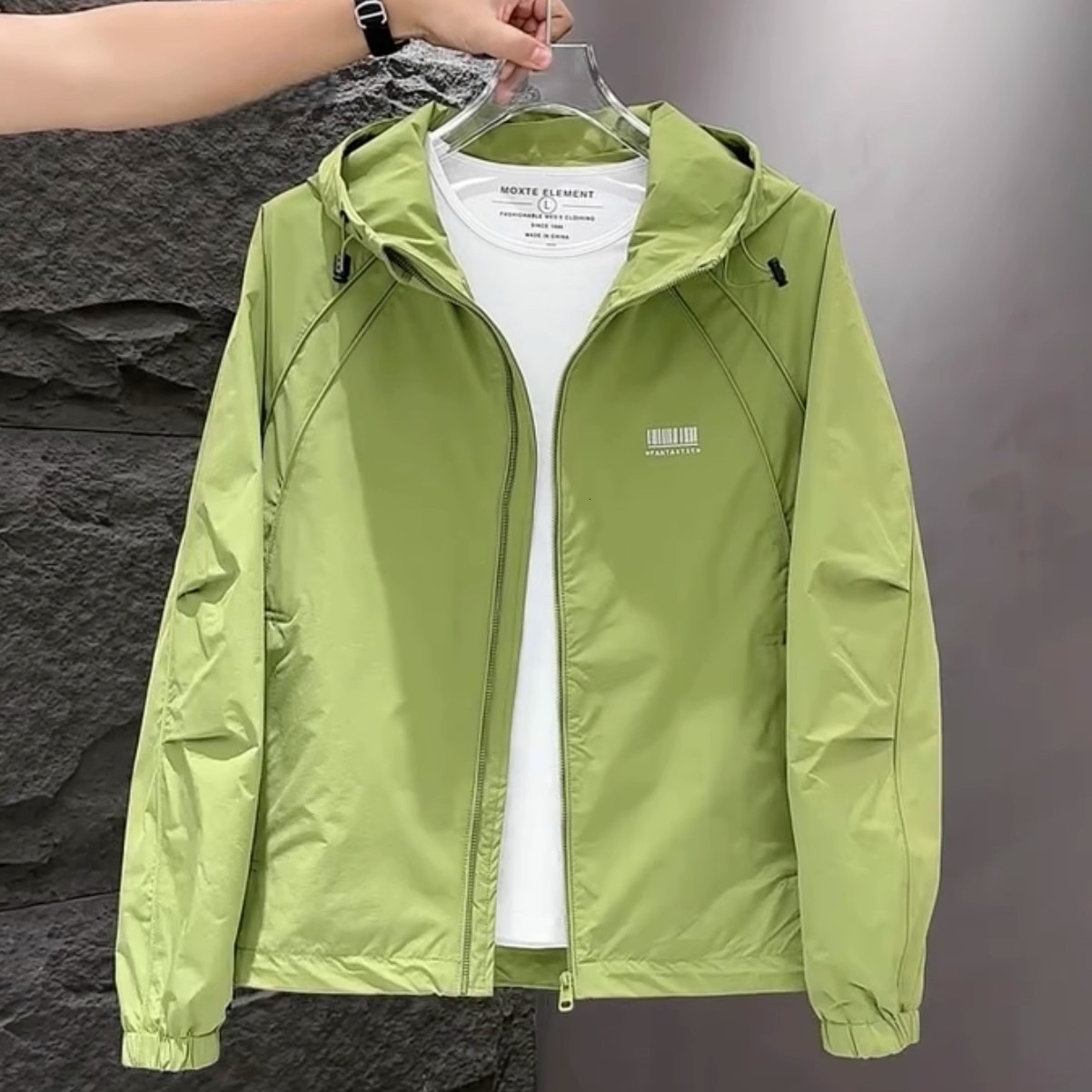 Jacket Designer Coat Coat Spring Autumn New Hooded Trendy Casual Jacket Light Luxury Versatile Plus Size Men's Outerwear