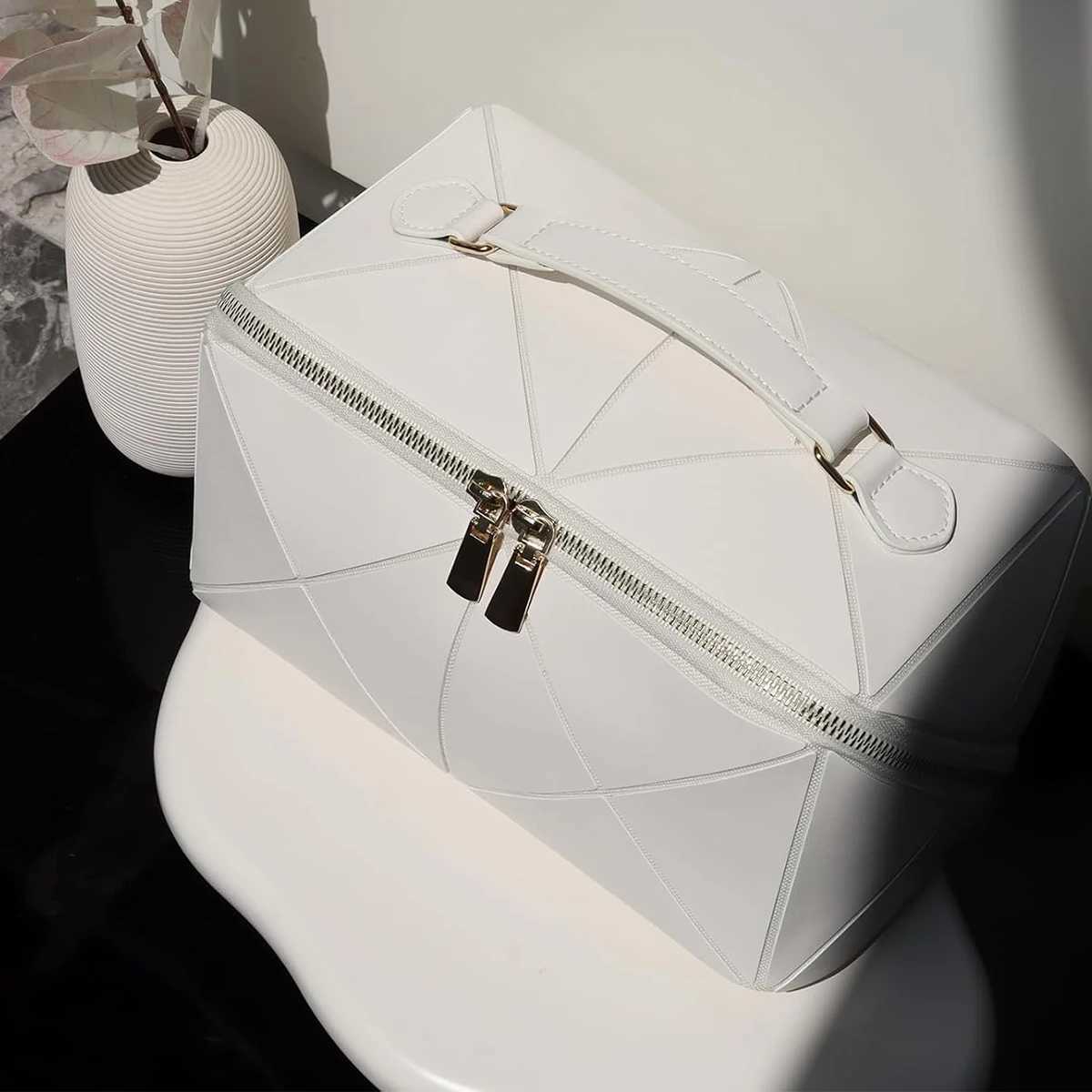 Womens Folding Makeup Bag Accordion Pillow Cosmetic Bag Large Capacity Portable Handbag Storage Bag Ladies Storage Bag Cosmeti J251115