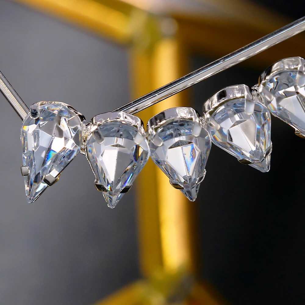 Fashion Rhinestone Long Tassel Eyeglass Frame for Women Face Accessories Unique Frame Glasses Hanging Shiny Eye Jewelry Hot SaleW251029