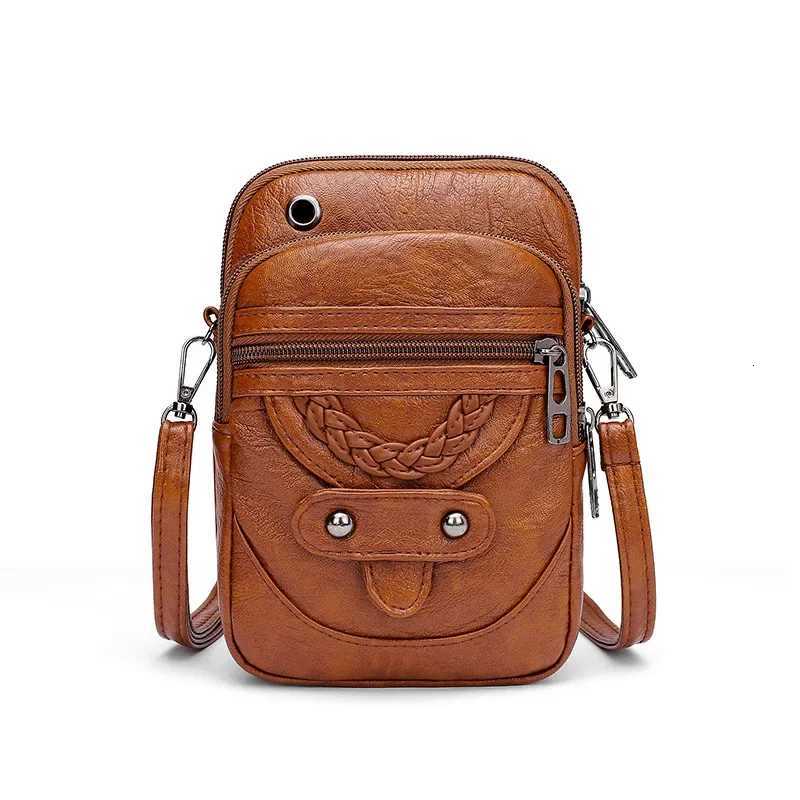MtiFunctial Soft PU Leather Small Shoder Bag For Wen Vintage Crossbody Bag C Purse Cell phe Baga Handbag Purse Y251011