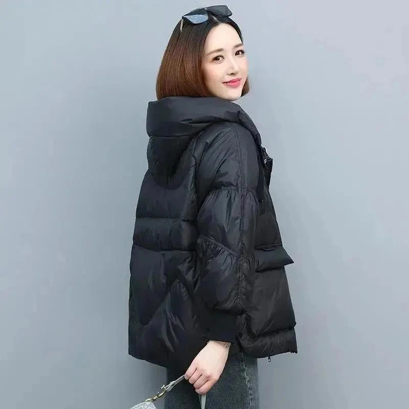 Winter Clothe Basic Jackets Warm Thick Down Cotton Jacket Female Short Hooded Fashion PaddedCotton Parkas Mujer 2 251015