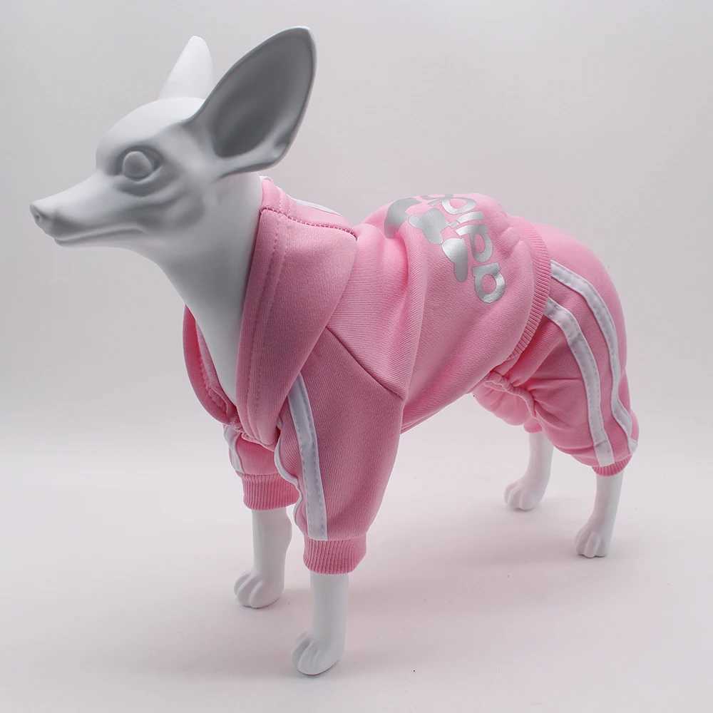 Winter Clothes for Small Dogs Sport Dog Hoodie Fleece Overalls for Small Breeds Dogs Letters Puppy Sweatshirt Dog Jumpsuit C251030