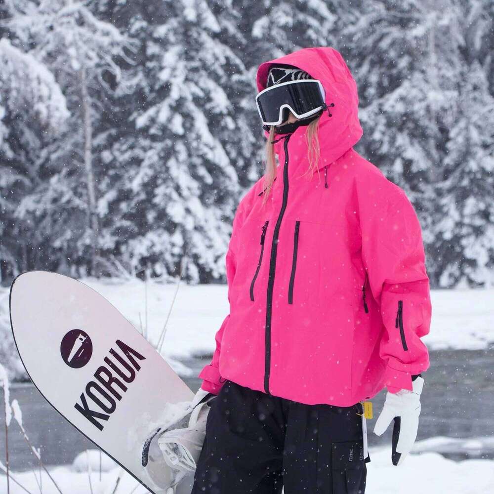 Winter Jacket for Women Men 3L Snowboard Clothing Waterproof Windproof Warm Breathable Outdoor Snow Wear Ski Coat Hooded