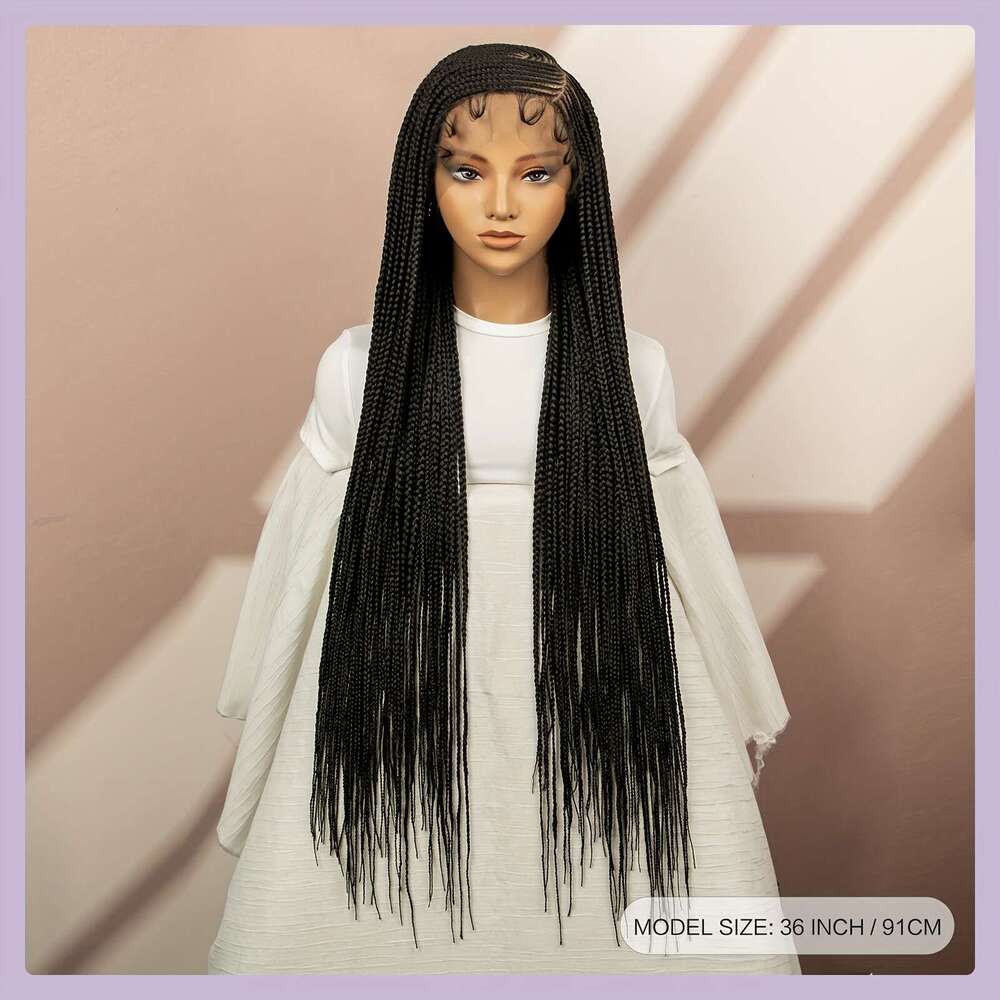 Braids Synthetic Beginners Friendly Heat Resistant Lace Wig For Women