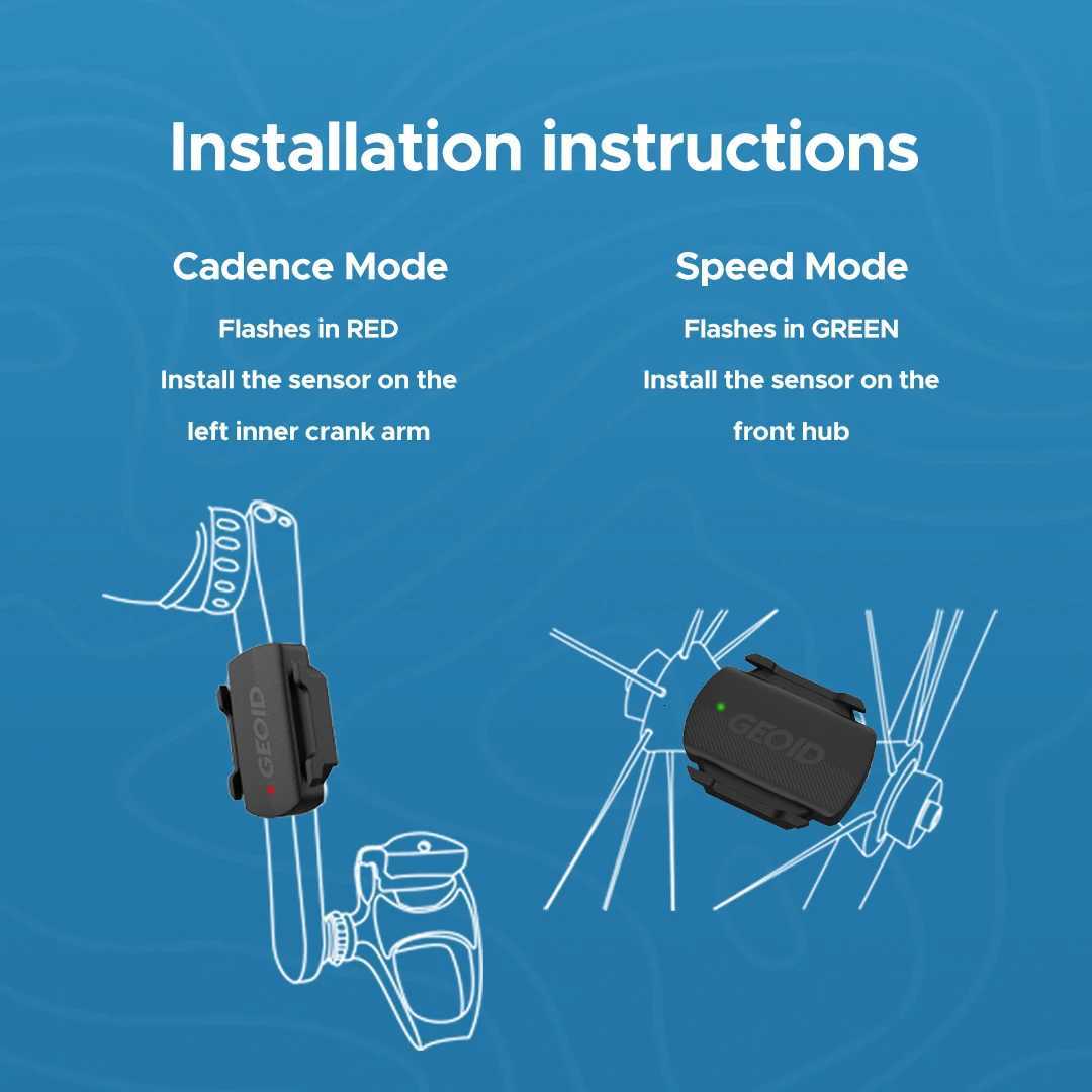 GEOID CS600 Smart Cycling Speed and Cadence Sensor Bluetooth 50ANT DualMode Transmission Waterproof Bike Speed Sensor H251029