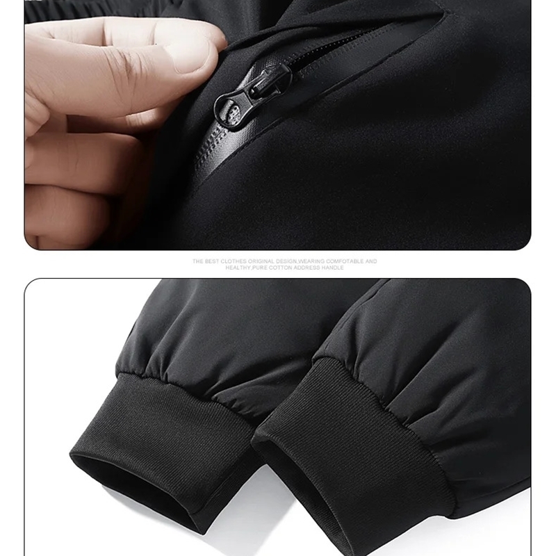 Winter Thick Warm and Windproof White Duck Velvet Legged Pants Down for Outward Wearing Cold Proof Sports y251010