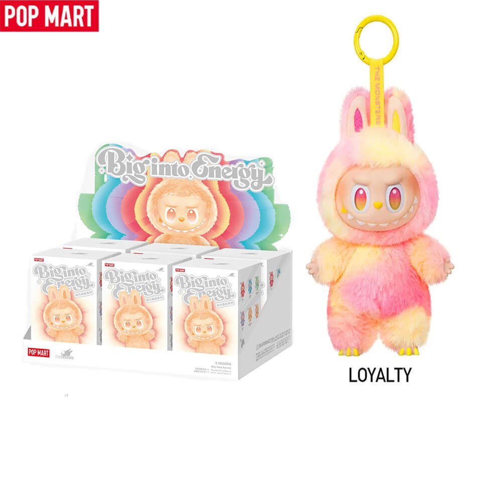 Hot Genuine Labubu LOYALTY V3.0 POP MART THE MONSTERS Big into Energy Series Viny Plush Pendant Blind Box Vinyl Figure with Unique Face Design Limited