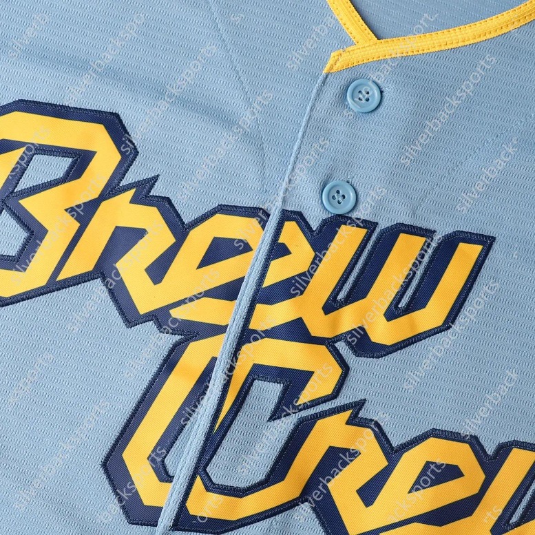 22 Yelich Baseball Jerseys Jackson Chourio Jacob Misiorowski Sal Frelick Brice Turang William Contreras Freddy Peralta Joey Ortiz Megill Embroidery Mi