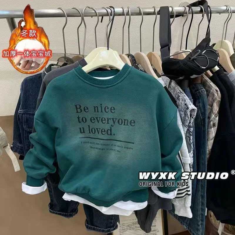 Boys Hoodies Sweatshirts CottonTops Outwear 2024 Simple Spring Autumn Kids Sport Uniforms Childrens ClothingT251030