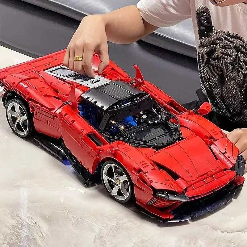 Technical SP3 3778P Sport Car Building Blocks Set Supercar Model Toy for Kids And Adults Perfect Birthday GiftDecoration 42143XJ251030