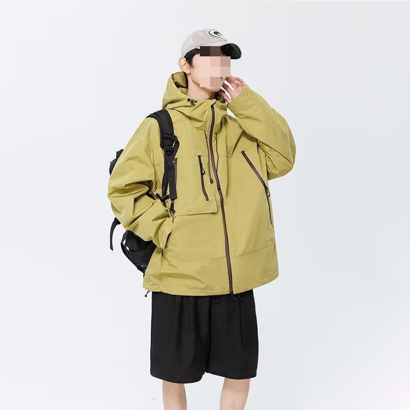 Outdoor Jacket 2025 Autumn Winter New Trendy Brand Men Loose Workwear Windproof Waterproof Jacket Designer Coat Couple Coat
