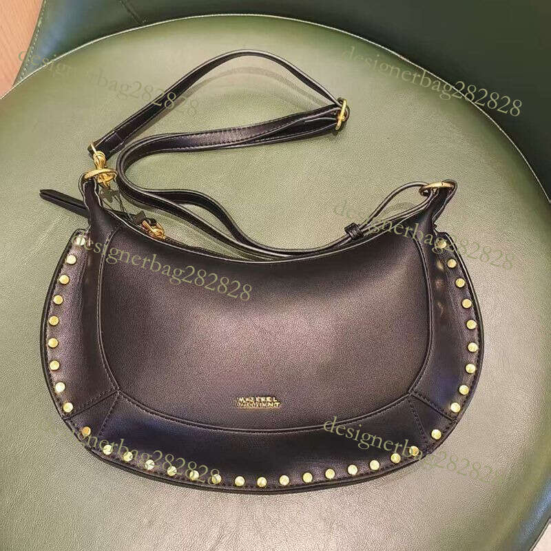 Designer Bag Tote Shoulder Bag French Rivet Classic Half Moon Genuine Leather Single Crossbody Unique Fashion Handbag