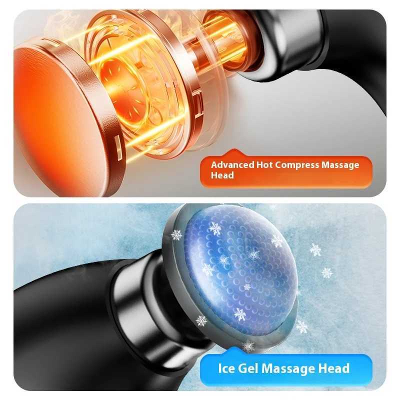 Fascia Massage Gun Shoulder Massager Electric Muscle Massage Machine High Frequency Back Waist Body Massage with Extended Handle J251030