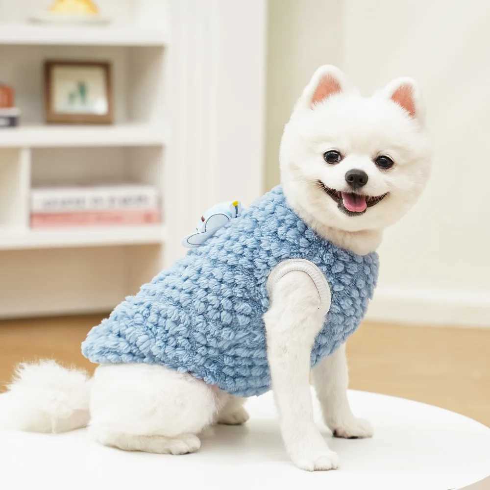 Fleece Warm Dog Clothes Winter Sleeveless Clothing Pullover Hoodies For Small Dogs Chiwawa York Puppy Cat Sweatshirt Sweater XXS C251030