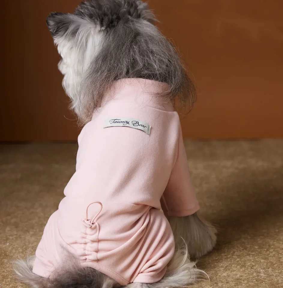 Winter Warm Fleece Dog Pajamas Elastic Four Legs Clothes for Small to Large Dogs Cozy Elasticity Sleepwear in Cold Weather C251030