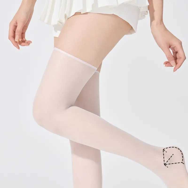 15D Slim Fit Sheer Nylon Stockings Sets Summer UltraThin Breathable Invisible Over Knee Socks High Translucent Thigh Socks R251030