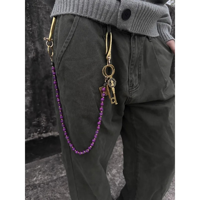Original Skull Turquoise American Cleanfit Trouser Chain Vintage Cross Denim Chain Accessory 251021