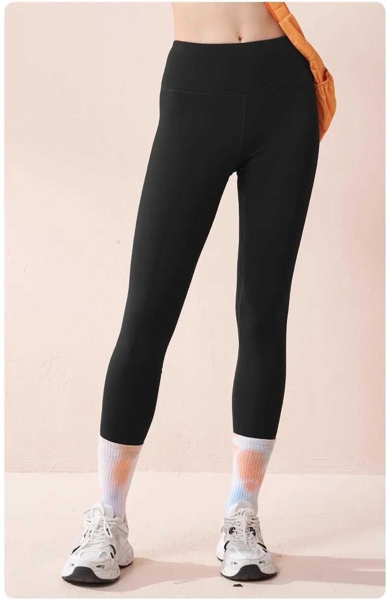 Velvet Yoga Pants for Women High Waist Autumn Winter Warm Slimming Running Leggings Sports Fitness Gym Trousers J251030