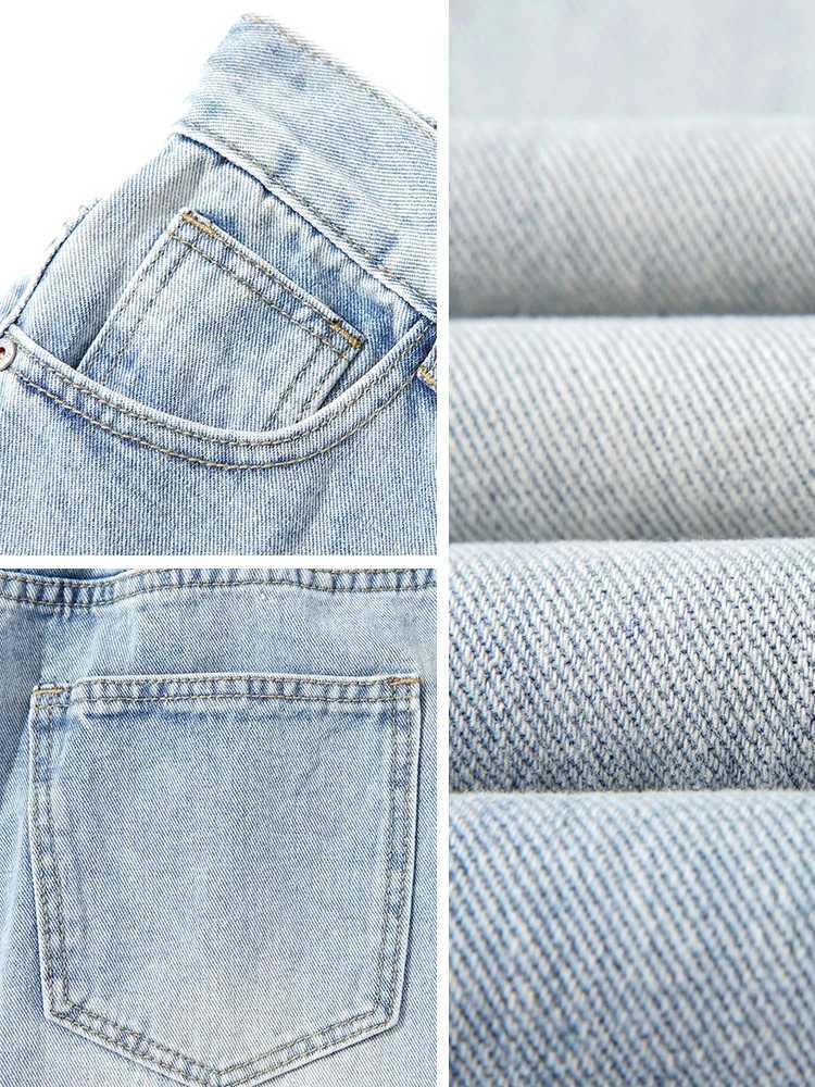 Mens Straight Jeans Korean Fashion Elastic Banded Wide Leg Blue Denim Pants Casual Baggy Jeans Trousers J251030