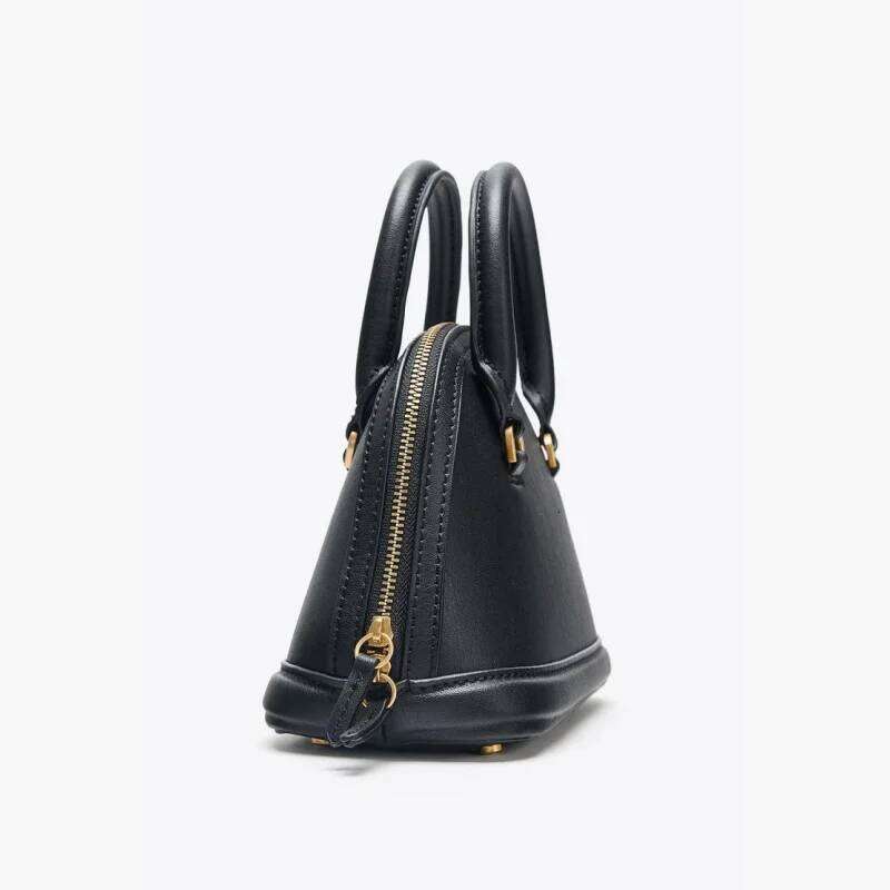 New Designer Mini Handbag, Women's SHELL CITY Bag, Spacious Crossbody For Ladies, Fashionable Shoulder Bag Black