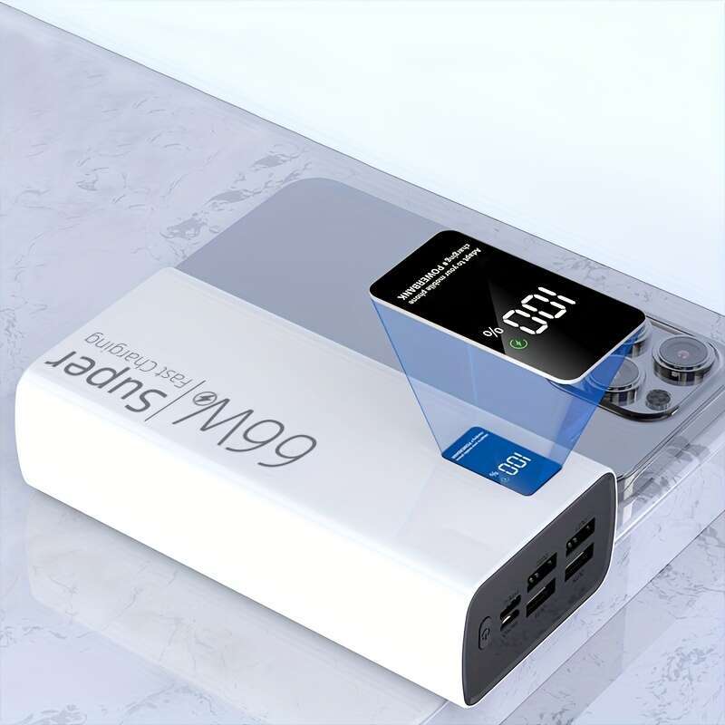 Famous Brand Mah Capacity Bank Mobile Phone Charger W Fast Charging Port Large Slot USB TYPE C Pack Suitable For Various Models Of Phones